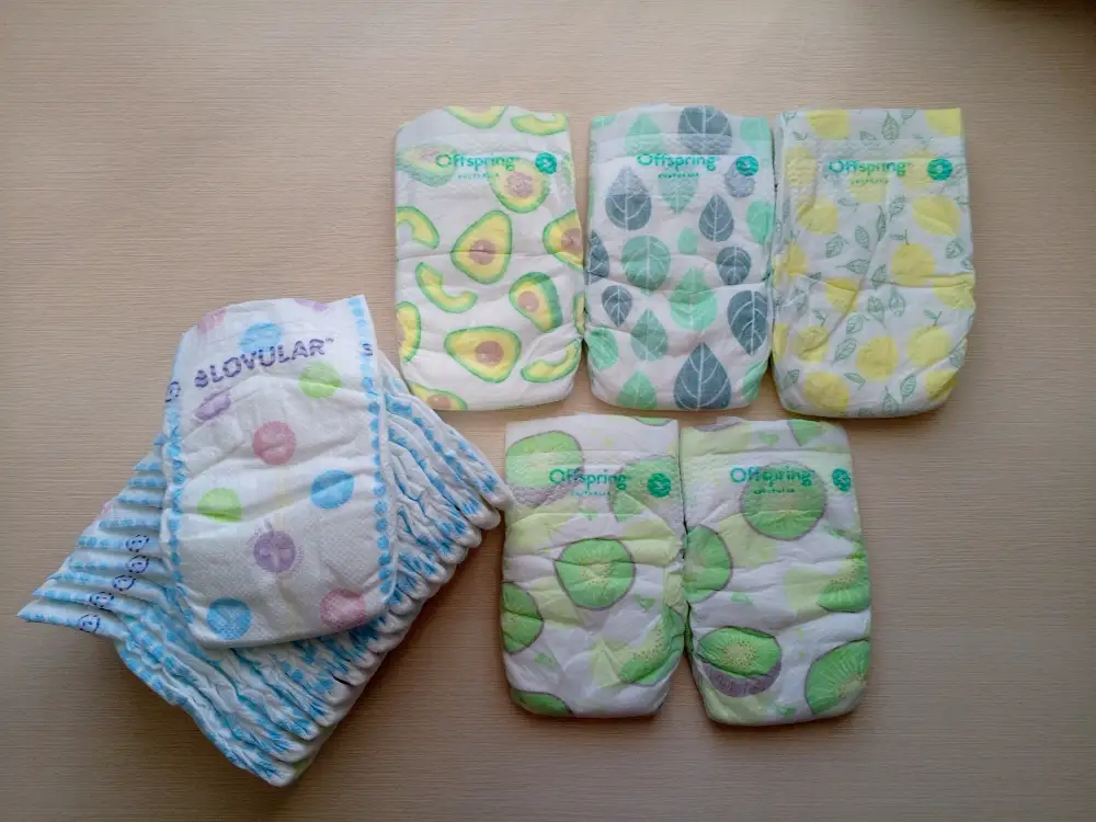 Подгузники Lovular Offspring размеры NB, S, M
