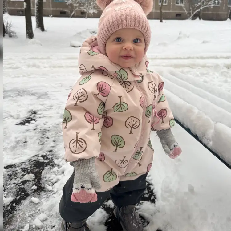 Зимний комбинезон для девочки 1-1,5 года