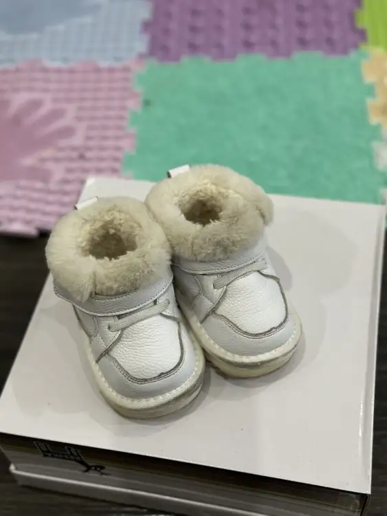 Нат.кожа, теплые ботинки 11,5см стелька