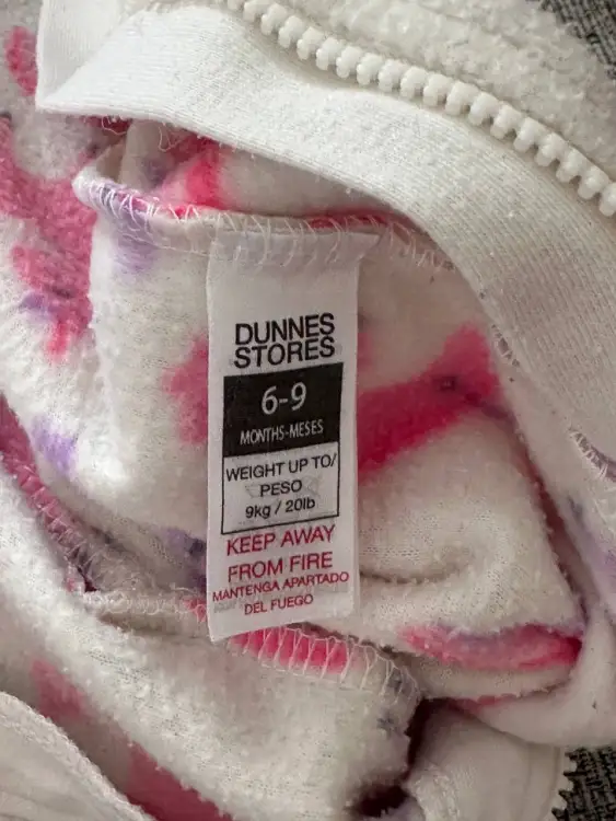 Флисовый комбинезон / слип 6-9 месяцев