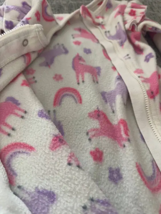 Флисовый комбинезон / слип 6-9 месяцев