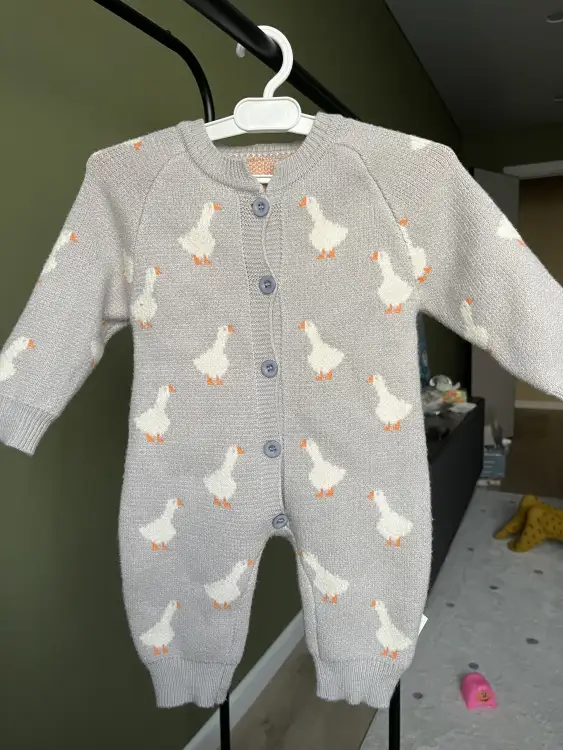 Вязаный комбинезон на пуговках 74