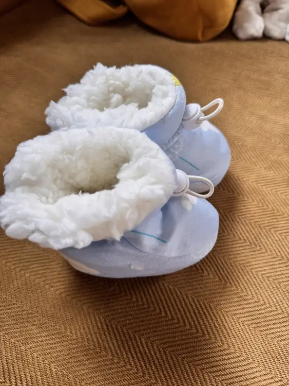 Детские очень теплые пинетки, новые 11см