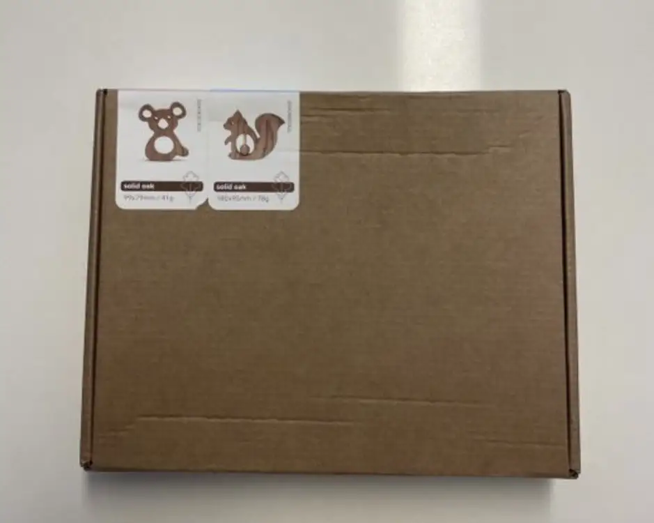 Набор деревянных игрушек ( грызунок и погремушка)