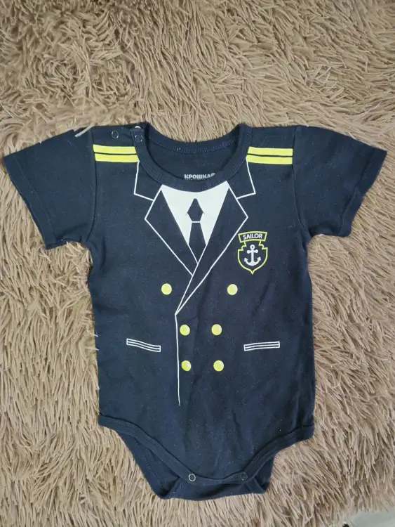 Боди с коротким рукавом размер 86-92