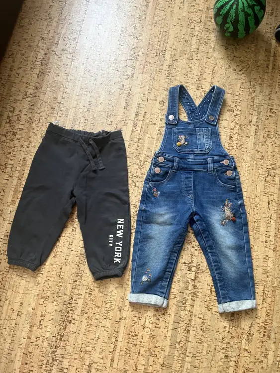 Брюки комбинезон р.80