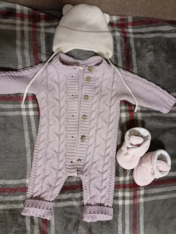 Комплект комбинезон+шапочка+пинетки 62-74