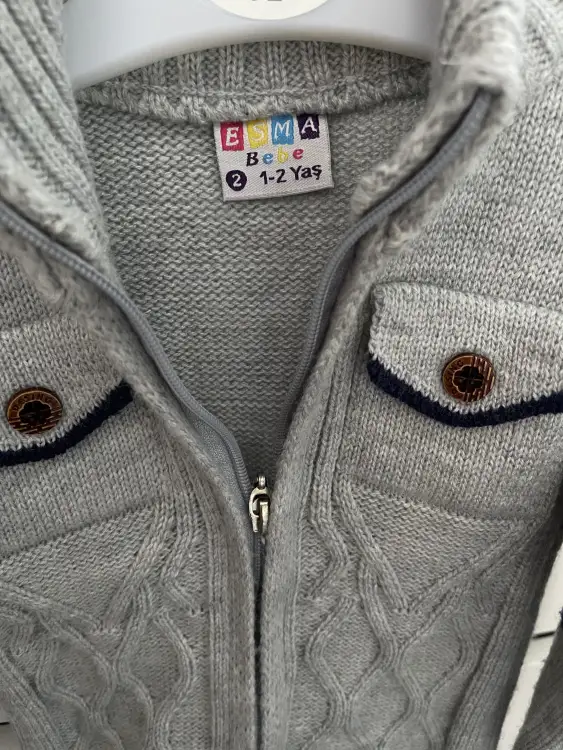 Тёплая кофта на 1-2 года