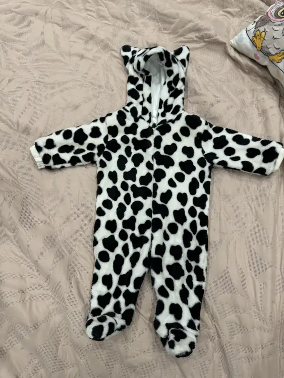 Велюровый комбинезон с ушками 68р