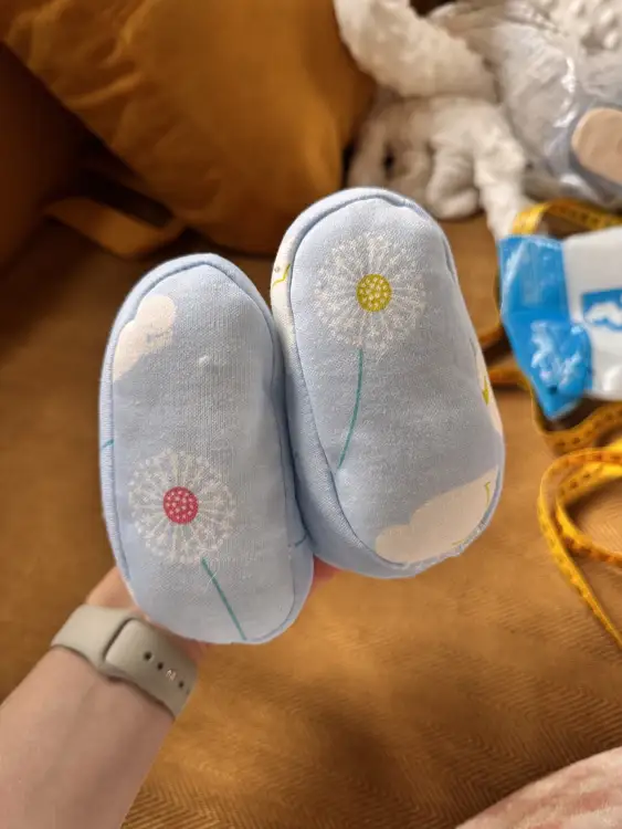 Детские очень теплые пинетки, новые 11см