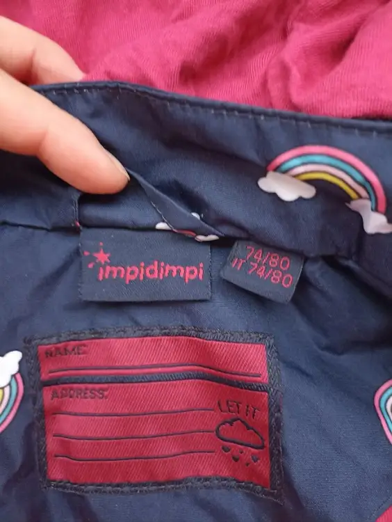 Куртка дождевик/ветровка 74-80