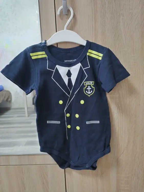 Боди с коротким рукавом размер 86-92
