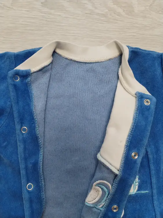 Комбинезон велюровый на кнопках, 62 размер.