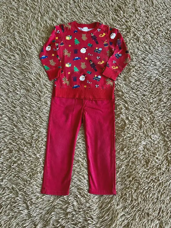 Кофточка и джинсы, 86-92 см (1-2 года)