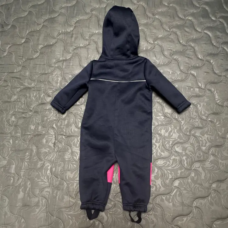 Теплый комбинезон для девочки 6-12 месяцев