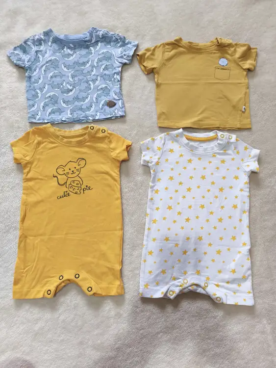 Песочники и маечки 62см