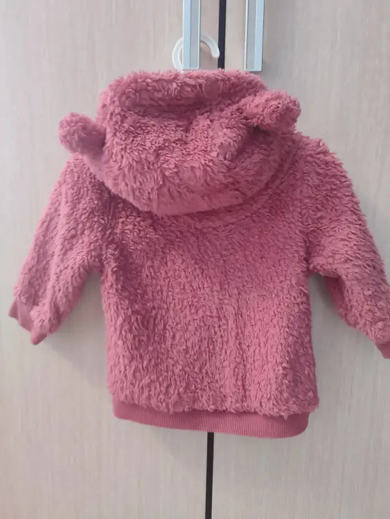 Теплая байка для девочки (68 см)