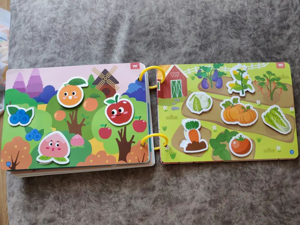 Лэпбук, альбом с играми на липучках для