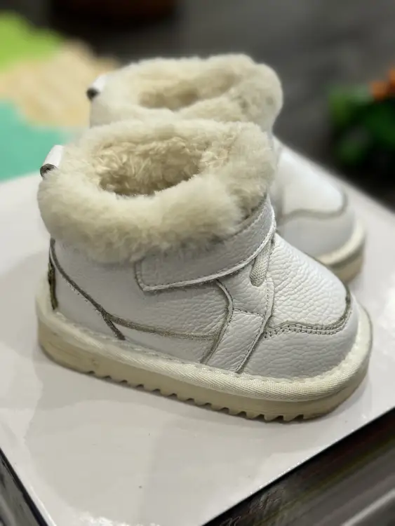 Нат.кожа, теплые ботинки 11,5см стелька