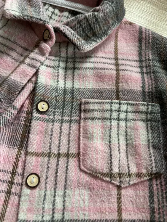 Рубашка для девочки теплая