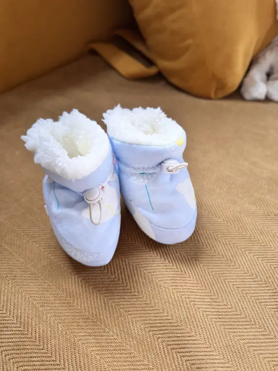 Детские очень теплые пинетки, новые 11см