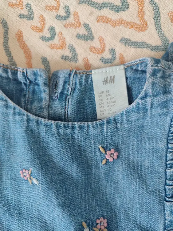 Джинсовые платье H&M (68 рост)