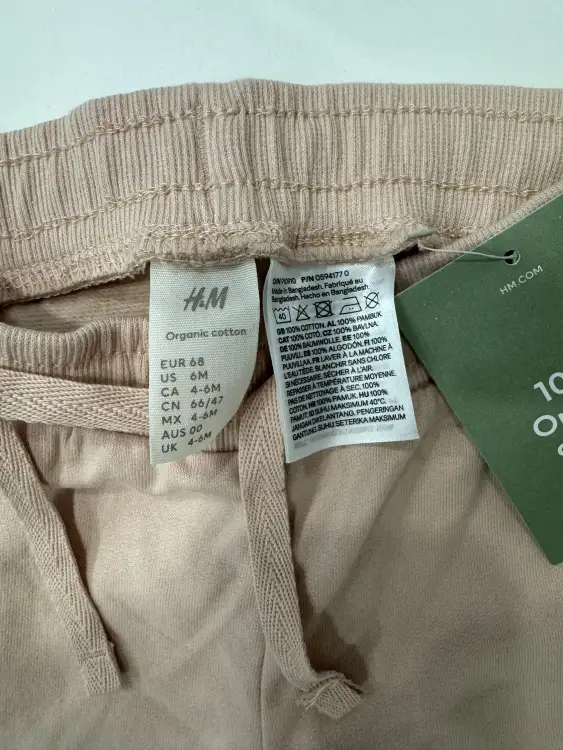 Штаны новые H&M 4-6 мес