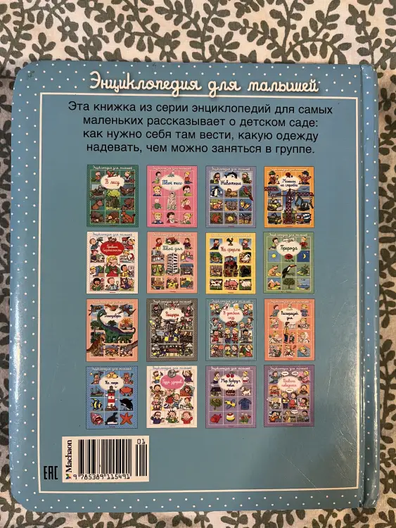 Книга в детском саду , махаон