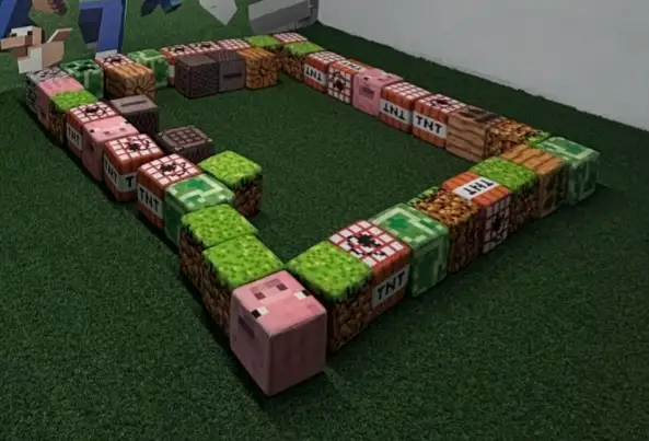 Мягкие кубики майнкрафт 20×20