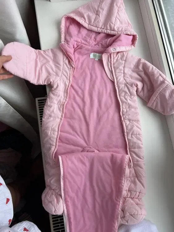 Комбинезон Деми розовый для девочки мягкий