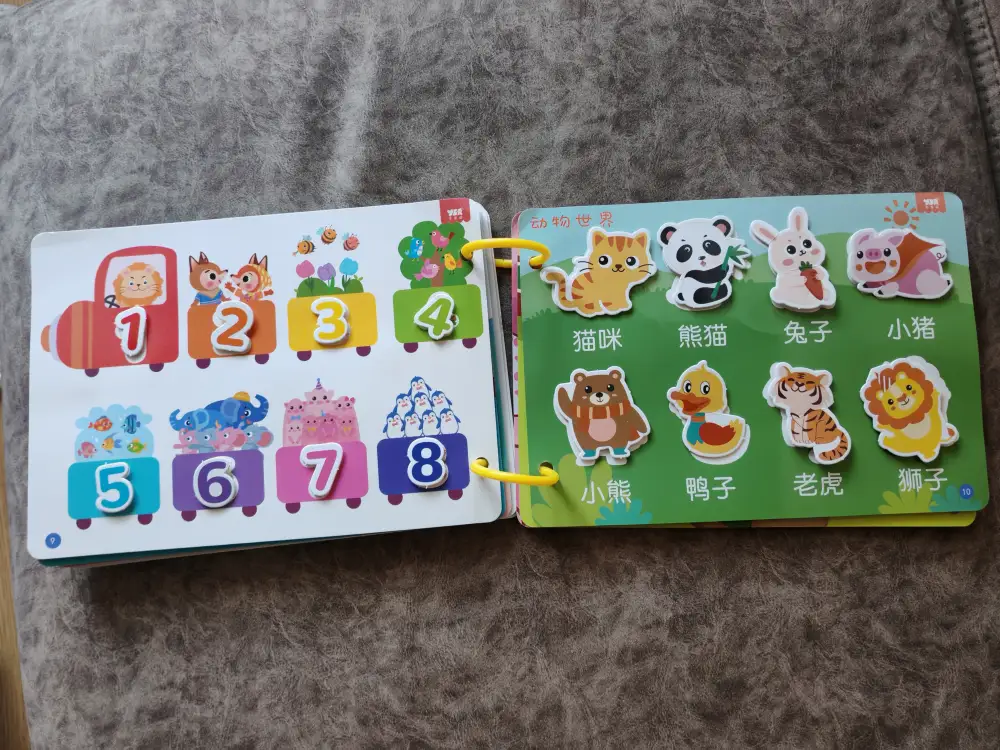 Лэпбук, альбом с играми на липучках для