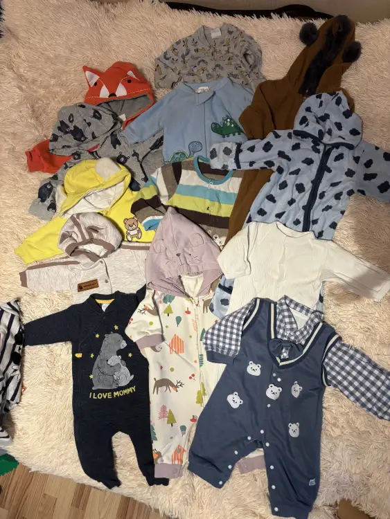 Лот комбинезонов на рост 68