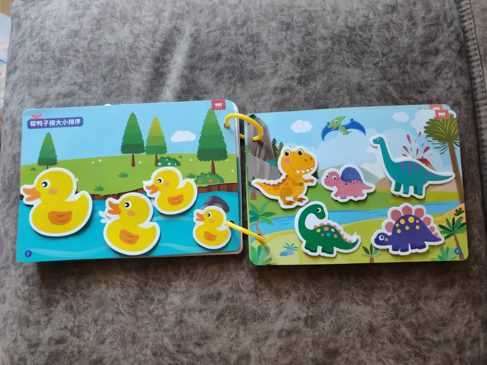 Лэпбук, альбом с играми на липучках для