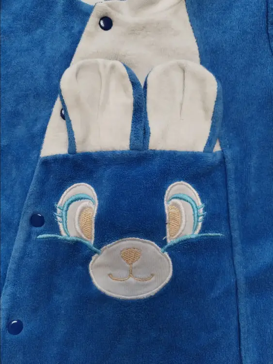 Комбинезон велюровый на кнопках, 62 размер.