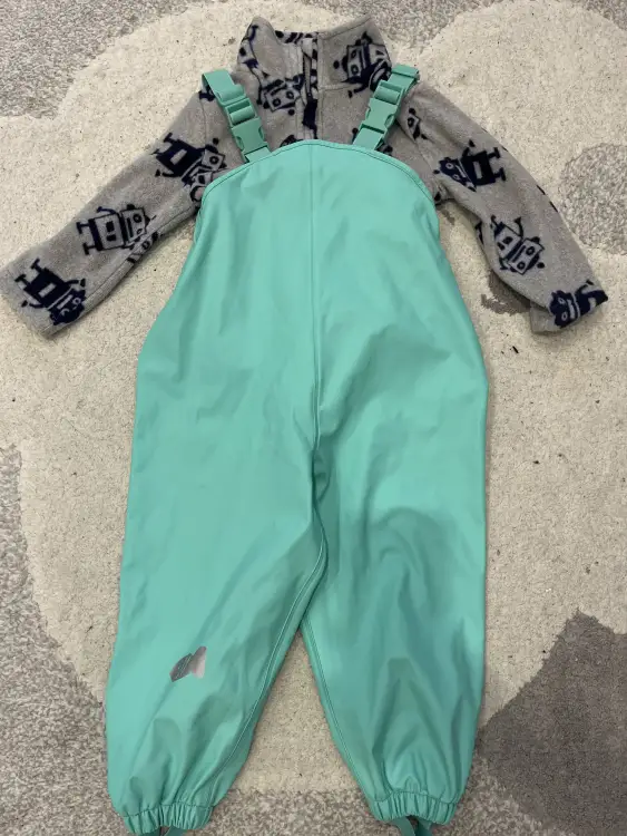 Лот новый комбинезон и кофточка на флисе.86-92