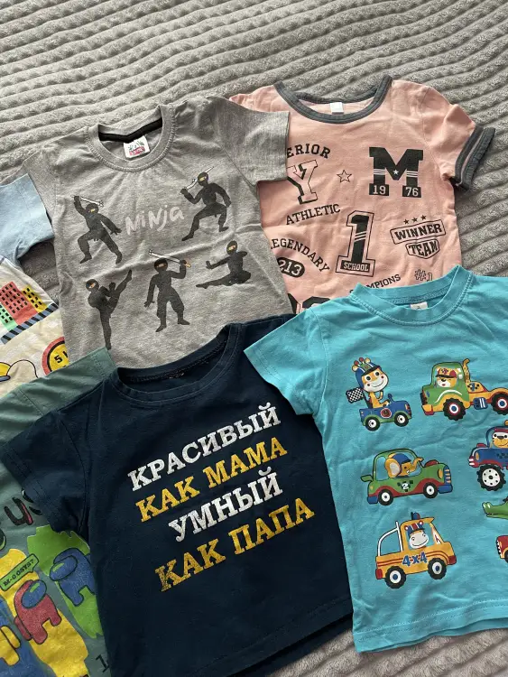 Лот футболок на 86-92 см