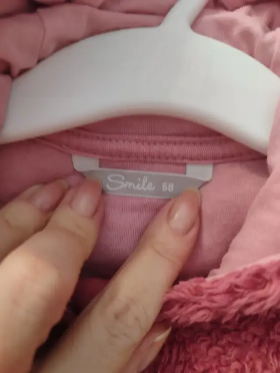 Теплая байка для девочки (68 см)