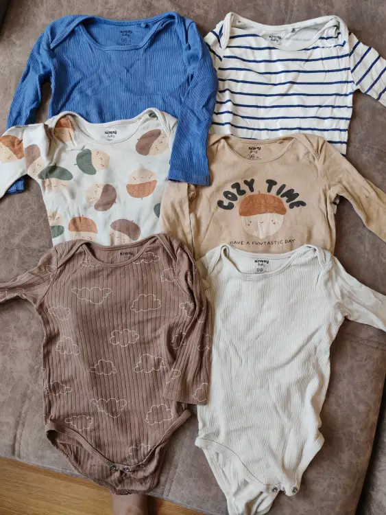 Лот боди 6шт 80-90