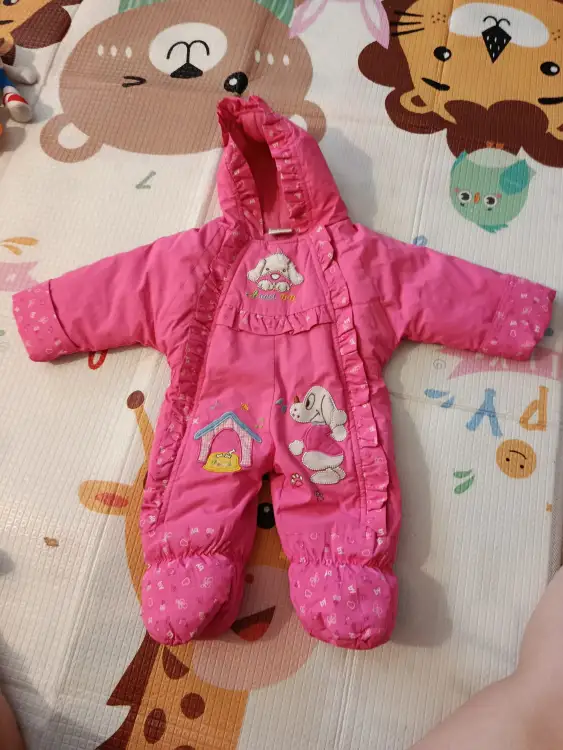 Тёплый комбинезон на 6-9 мес