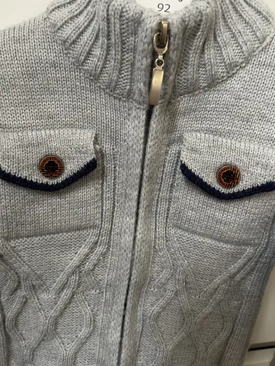 Тёплая кофта на 1-2 года