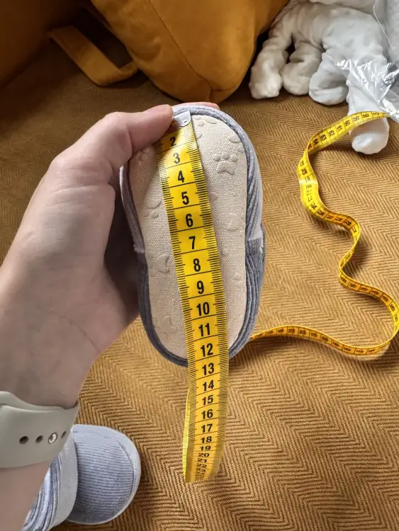 Детские пинетки теплые на липучках, 12см