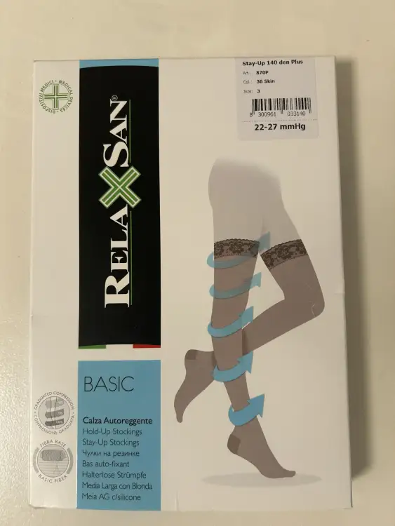 Компрессионные чулки relaxan новые