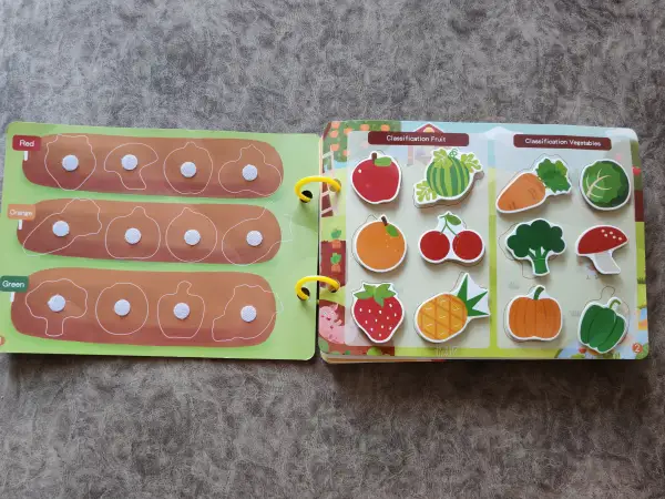 Альбом с играми на липучках, лэпбук