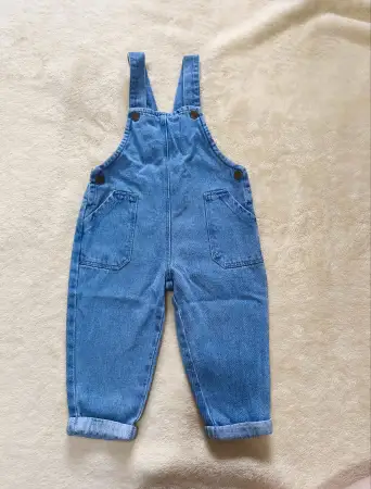 Джинсовый комбинезон 80 см