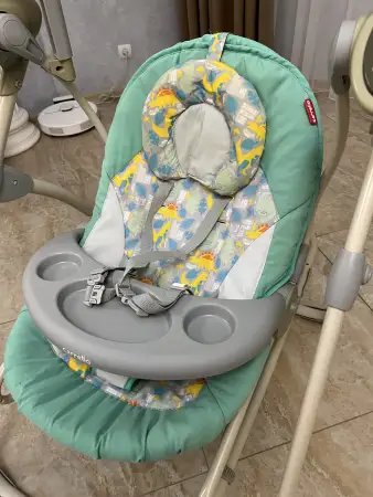 Электро качель - колыбель - шезлонг Carrello Nanny 3в1