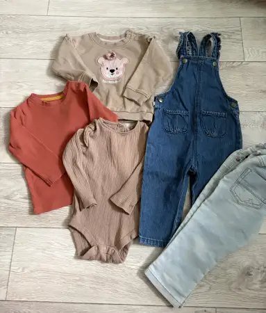 Лот джинсы, кофточки, комбинезон