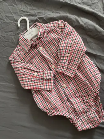 Рубашка на мальчика 6-9 мес