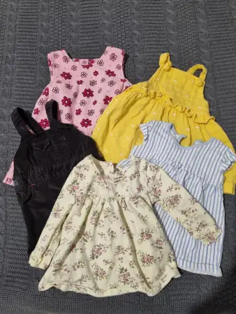 Летние платья и сарафаны для девочки 0-6 мес.