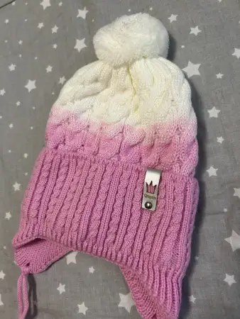 Новая шапка для девочки 3-4 года