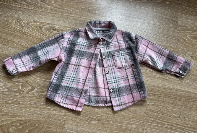 Рубашка для девочки теплая